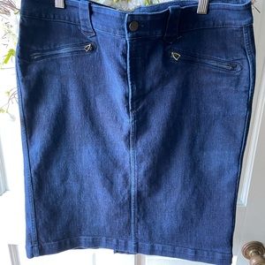 Ralph Lauren denim pencil skirt stretch 12